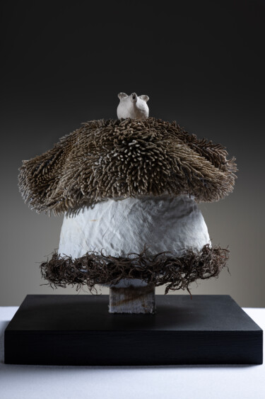 Sculpture titled "Arctique" by Véronique Attia, Original Artwork, Terra cotta Mounted on Other rigid panel