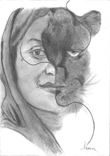 Tekening getiteld "Livre iranien" door Aurora, Origineel Kunstwerk, Grafiet