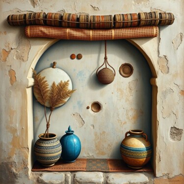 제목이 "objects traditionels"인 디지털 아트 Daoudi Mohamed로, 원작, AI 생성 이미지