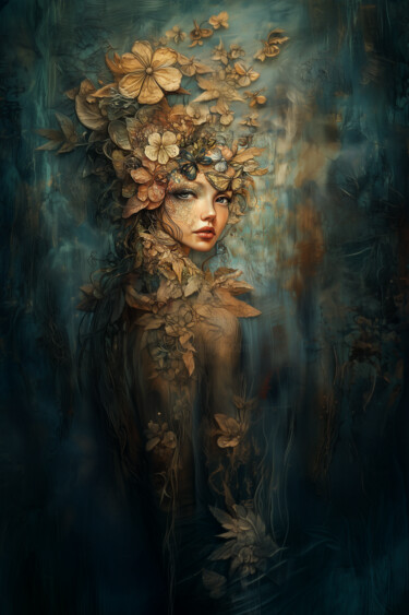 Queen of the Night "Queen of the Night" başlıklı Dijital Sanat Natalia tarafından, Orijinal sanat, AI tarafından oluşturulan görüntü