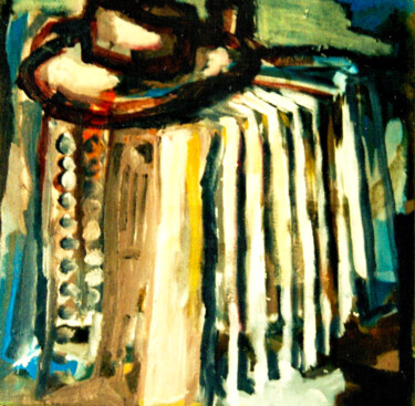 Accordion Series Composition I Pittura intitolato "Accordion Series Co…" da Göknil Gümüş Sungurtekin, Opera d'arte originale, Olio Montato su Telaio per ba…