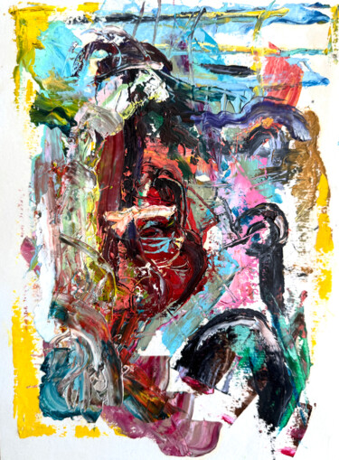 Internal Weather – Self Portrait #1 绘画 标题为“Internal Weather –…” 由Emanuele Scacchi, 原创艺术品, 油
