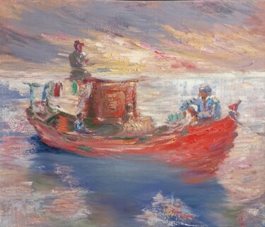 "Light. Color. Saili…" başlıklı Tablo Allen Light tarafından, Orijinal sanat, Petrol Ahşap Sedye çerçevesi üzerine monte edi…