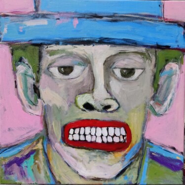 Man in blue hat "Man in blue hat" başlıklı Tablo Berez tarafından, Orijinal sanat, Akrilik Ahşap Sedye çerçevesi üzerine monte edilmiş