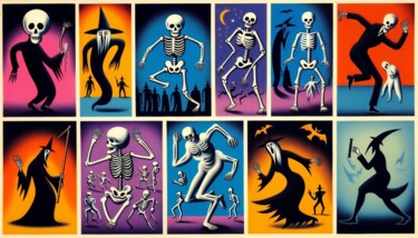 Arte digitale intitolato "THRILLER 012" da Karavix, Opera d'arte originale, Immagine generata dall'IA