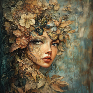 Autumn Palette of Magic Digital Arts με τίτλο "Autumn Palette of M…" από Natalia, Αυθεντικά έργα τέχνης, Εικόνα που δημιουργήθηκε με AI