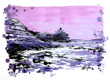 Painting titled "Bonifacio" by Nicolas Le Guillou, Original Artwork, Acrylic