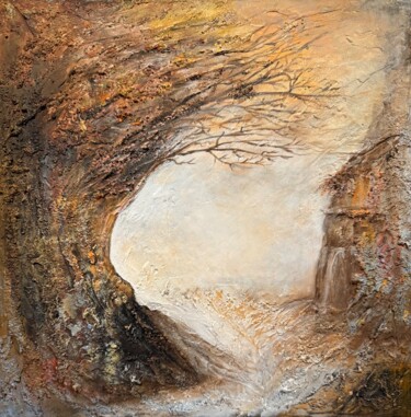 Schilderij getiteld "Trace of the Wind" door Larisa Kleiman, Origineel Kunstwerk, Acryl Gemonteerd op Frame voor houten bran…