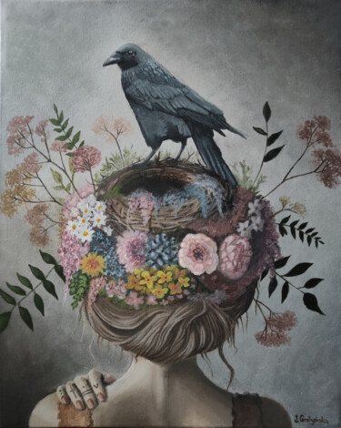 绘画 标题为“Noc Kupały” 由Justyna Gostyńska, 原创艺术品, 丙烯 安装在木质担架架上