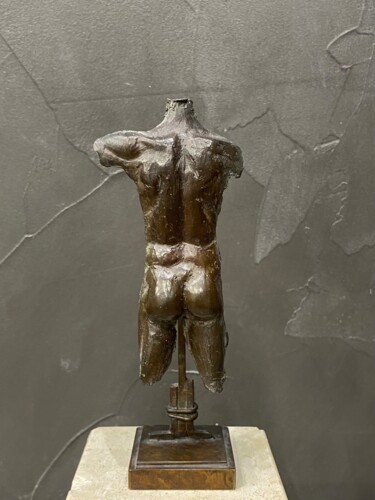 Sculpture titled "Dos d'Adam" by Guillaume Werle, Original Artwork, Bronze