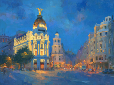 "Noche Dorada" başlıklı Dijital Sanat Irina Collins tarafından, Orijinal sanat, Dijital Resim