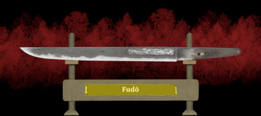 数字艺术 标题为“Fudo Masamune Rotwa…” 由Marun Bönninghaus, 原创艺术品, 数字油画