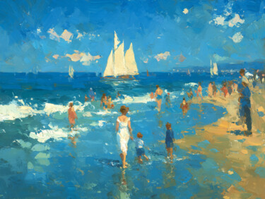 "Día de Playa" başlıklı Dijital Sanat Irina Collins tarafından, Orijinal sanat, Dijital Resim