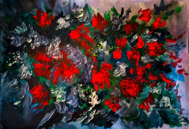 "L'urgenza del silen…" başlıklı Tablo Simona Rossi tarafından, Orijinal sanat, Guaş boya