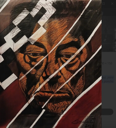 "ATAHUALPA" başlıklı Tablo Ana Candioti tarafından, Orijinal sanat, Akrilik