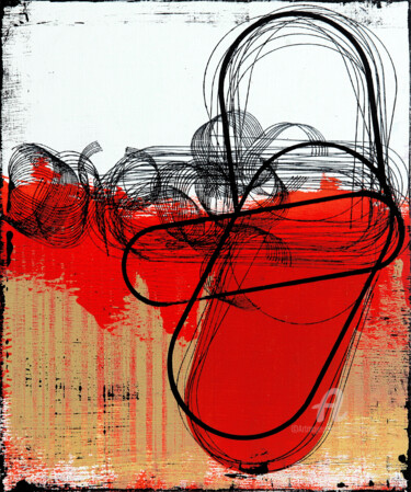 Entropy Zone 12. 绘画 标题为“Entropy Zone 12.” 由Petr Strnad, 原创艺术品, 丙烯