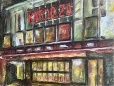 Schilderij getiteld "Le Katorza" door Dimitri Vincent, Origineel Kunstwerk, Pastel
