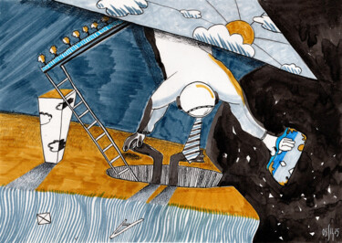 绘画 标题为“How did you get to…” 由Maria Shedrina, 原创艺术品, 水彩