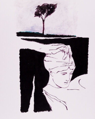 「note#7」というタイトルの描画 Fabrizio Bandiniによって, オリジナルのアートワーク, 水彩画
