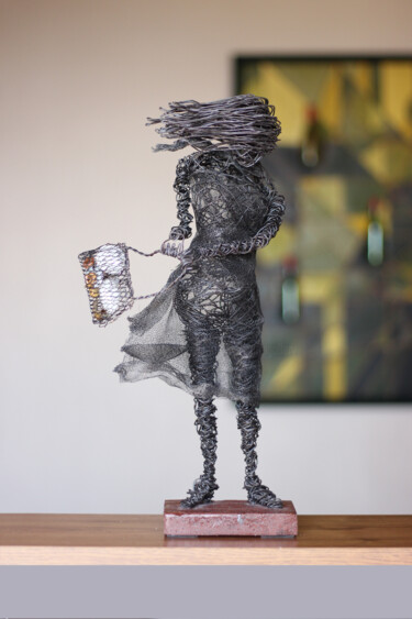 Gale Grace Sculpture titled "Gale Grace" by Karen Axikyan, Original Artwork, Metals
