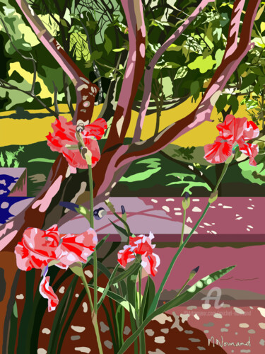 2025-05-30 Le jardin de Michèle L’Olivier et les Iris