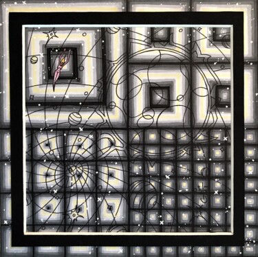 Drawing titled "(282) - union cosmi…" by Vincent Gibert, Original Artwork, Marker