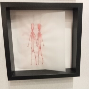 "Les vanités" başlıklı Resim Jean Champon tarafından, Orijinal sanat, Karakalem artwork_cat. üzerine monte edilmiş