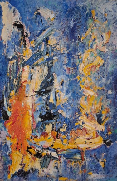 Pittura intitolato "Vaisseau fracassé" da Jean-Marc Chapelet (jeanmarchapelet), Opera d'arte originale, Olio