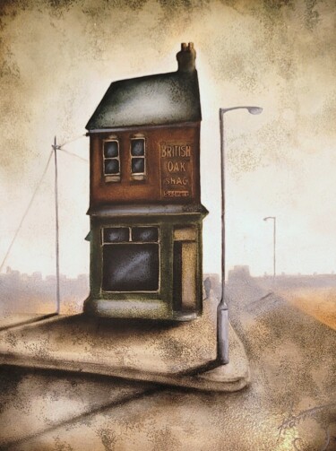Pittura intitolato "Last Man Standing" da Lou Harris, Opera d'arte originale, Olio