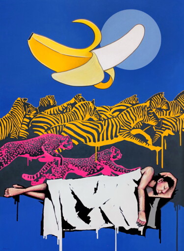 Exotic Savannah Reverie 绘画 标题为“Exotic Savannah Rev…” 由Evgen Semenyuk, 原创艺术品, 丙烯
