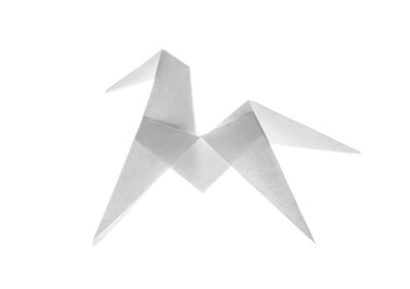 摄影 标题为“cheval origami illu…” 由Cecile Ducrot, 原创艺术品, 非操纵摄影