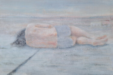 Peinture intitulée "Grand dormeur" par Wilfrid Moizan, Œuvre d'art originale, Huile