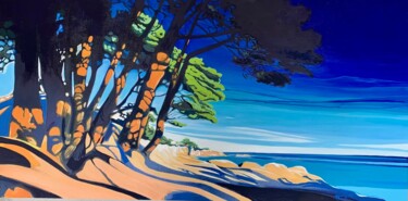 제목이 "Là où finit la terre"인 미술작품 Thierry Fagot Lenoar로, 원작, 아크릴 나무 들것 프레임에 장착됨