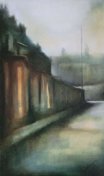 Pittura intitolato "The Anticipation of…" da Lou Harris, Opera d'arte originale, Olio