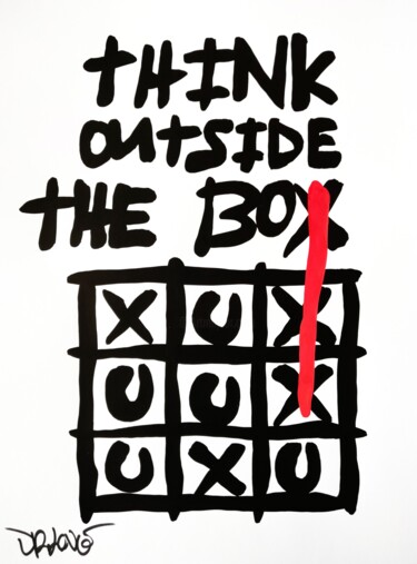 Картина под названием "Think outside th eb…" - Dr. Love, Подлинное произведение искусства, Акрил