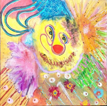 绘画 标题为“Make up” 由Paobel, 原创艺术品, 丙烯