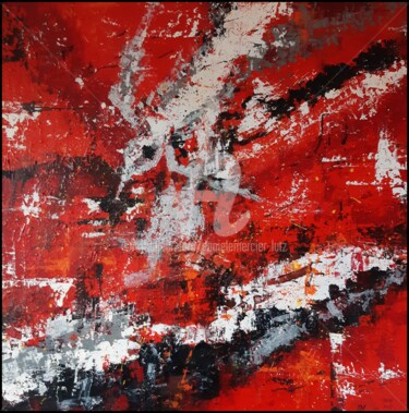 L'OISEAU Painting titled "L'OISEAU" by Danièle Mercier-Lutz (Dml), Original Artwork, Acrylic Mounted on Wood Stretcher frame