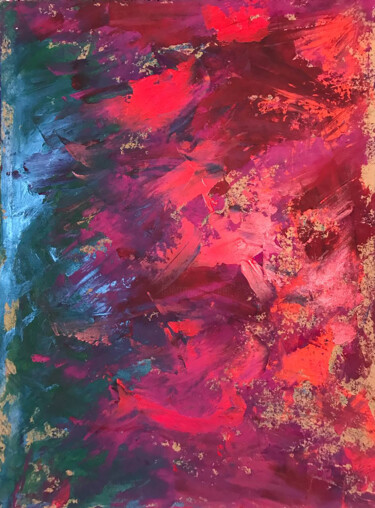 Pittura intitolato "Colors inside" da Olga Melezhik, Opera d'arte originale, Acrilico Montato su Pannello di legno