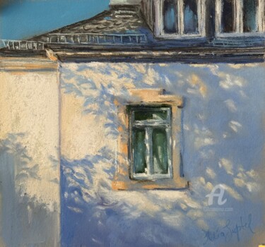 An evening in August Painting titled "An evening in August" by Julia Suptel, Original Artwork, Pastel