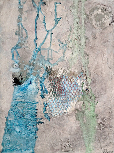 绘画 标题为“Seenlandschaft III” 由Christine Krey, 原创艺术品, 丙烯 安装在木质担架架上
