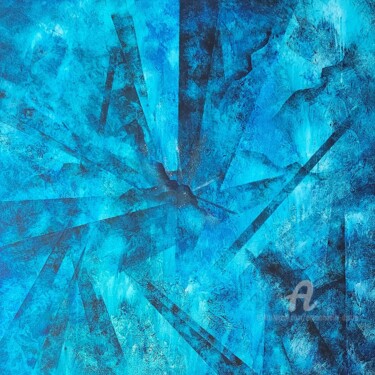 Sirius B Connexion Lyran Pittura intitolato "Sirius B Connexion…" da Emmanuelle Donzé, Opera d'arte originale, Acrilico Montato su Telaio per barella…