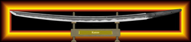 数字艺术 标题为“Kanze Masamune Feue…” 由Marun Bönninghaus, 原创艺术品, 数字油画