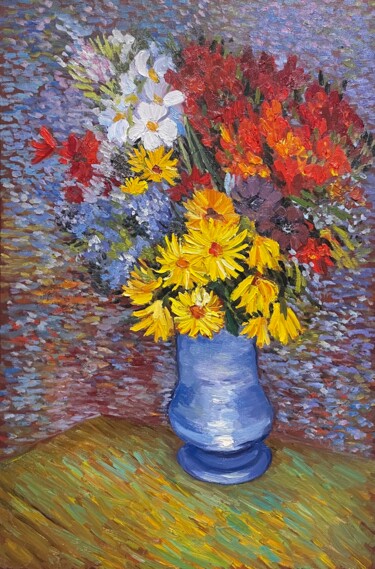 "Inspired by Van Gog…" başlıklı Tablo Tetiana Lukianchenko tarafından, Orijinal sanat, Petrol