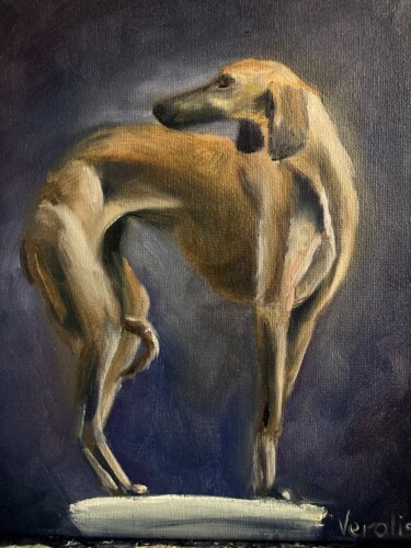 Painting titled "The Grace" by Vera Lisitsyna, Original Artwork, Oil