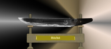 Hōchō Masamune Grauflash Arte digitale intitolato "Hōchō Masamune Grau…" da Marun Bönninghaus, Opera d'arte originale, Pittura digitale