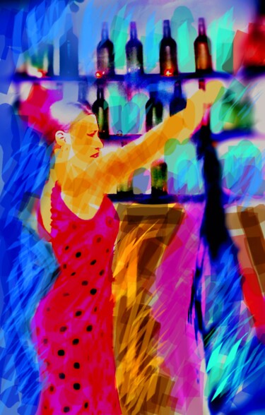 Digitale Kunst getiteld "Flamenco 9" door Alfonso García, Origineel Kunstwerk, Digitale fotografie