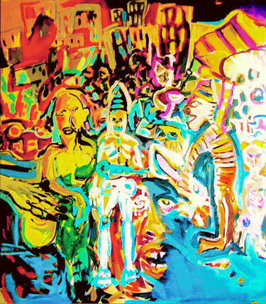 Empathy Series - No:2 Pittura intitolato "Empathy Series - No…" da Göknil Gümüş Sungurtekin, Opera d'arte originale, Olio Montato su Telaio per ba…