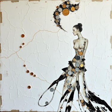 Nicole: Antiquity Remixed Data Romana V1.4 Digitale Kunst getiteld "Nicole: Antiquity R…" door Davina Dugnas, Origineel Kunstwerk, Digitaal Schilderwerk Gemonteerd op…