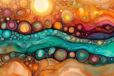 Digital Arts titled "Effervescent" by Amanda Moore, Original Artwork, AI generated image
