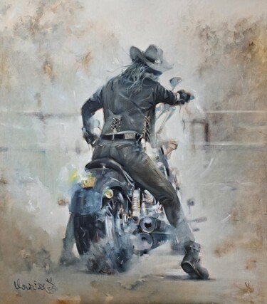 Ζωγραφική με τίτλο ",,Wild one,," από Vadim Kovalev, Αυθεντικά έργα τέχνης, Λάδι Τοποθετήθηκε στο Ξύλινο φορείο σκελετό